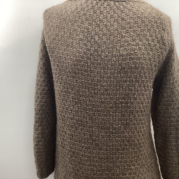 Zara Brown Knit Sweater - Crew Neck - Picture 5 of 8